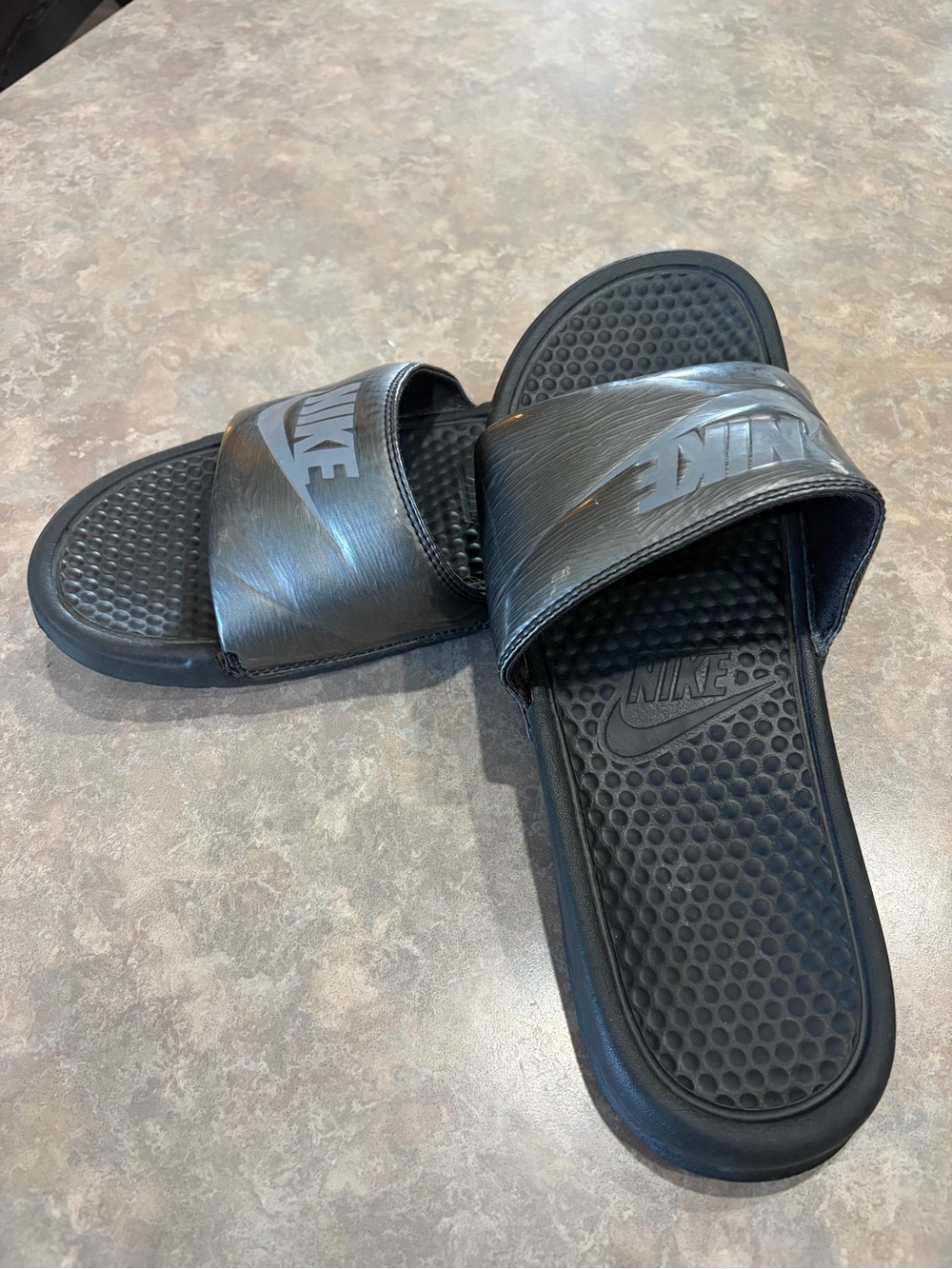 Nike Men's Black Slide Sandals - Comfortable Everyday Wear
